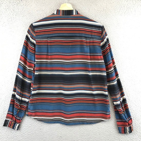 DAY Birger et Mikkelsen Woman Silk Striped Button Up Shirt Size 36 - Picture 2 of 8